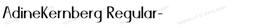 AdineKernberg Regular字体转换
